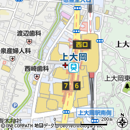 ＴＳＵＴＡＹＡ上大岡店周辺の地図