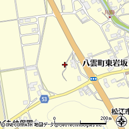 島根県松江市八雲町東岩坂3420-1周辺の地図