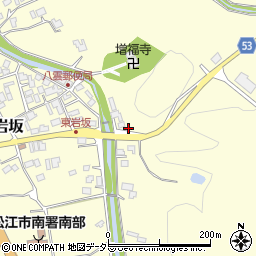 島根県松江市八雲町東岩坂710周辺の地図