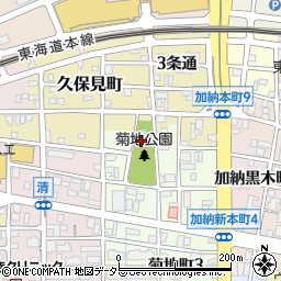 菊地公園トイレ周辺の地図