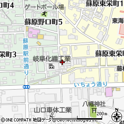 岐阜県各務原市蘇原東栄町2丁目67-1周辺の地図