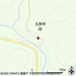 京都府綾部市五泉町家尻周辺の地図