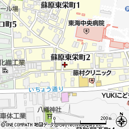 岐阜県各務原市蘇原東栄町2丁目56周辺の地図