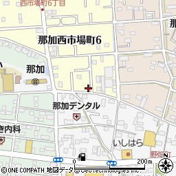 岐阜県各務原市那加西市場町6丁目141-5周辺の地図