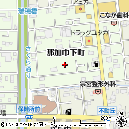 岐阜県各務原市那加巾下町周辺の地図