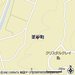 岐阜県瑞浪市釜戸町周辺の地図