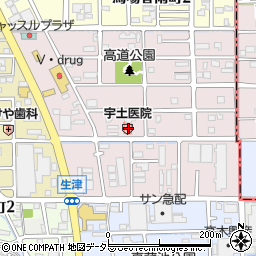 宇土医院周辺の地図