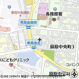 岐阜県各務原市蘇原中央町3丁目84周辺の地図