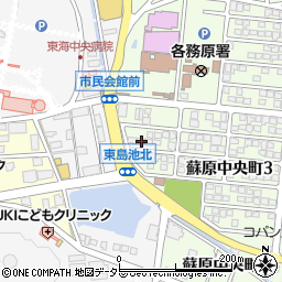 岐阜県各務原市蘇原中央町3丁目85周辺の地図