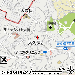 神奈川県横浜市港南区大久保周辺の地図