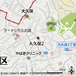神奈川県横浜市港南区大久保周辺の地図