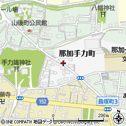 岐阜県各務原市那加手力町周辺の地図