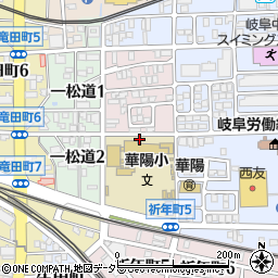 岐阜県岐阜市華陽周辺の地図