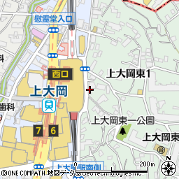 ニッポンレンタカー上大岡駅東口営業所周辺の地図