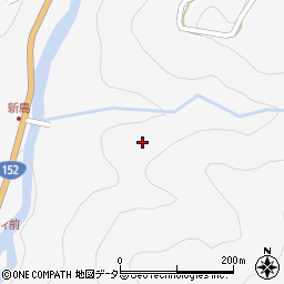 長野県飯田市上村中郷周辺の地図