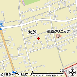千葉県茂原市大芝周辺の地図