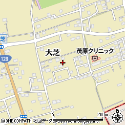 千葉県茂原市大芝周辺の地図