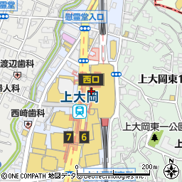 京急ショッピングプラザ・ウィング上大岡３階ＰＬＡＺＡ周辺の地図