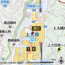 上大岡駅周辺のウィンターイルミネーション周辺の地図