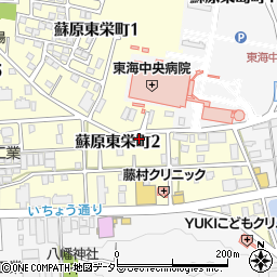 岐阜県各務原市蘇原東栄町2丁目37周辺の地図