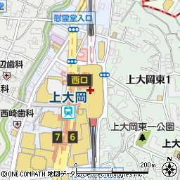 京急ショッピングプラザ・ウィング上大岡　２階ｓｈｏｐＤＡＤＡ周辺の地図
