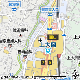 神奈川県横浜市港南区上大岡西1丁目15周辺の地図
