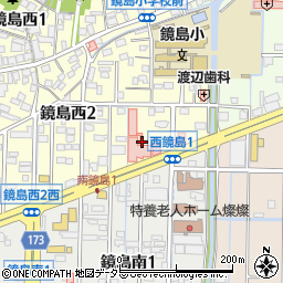 岐阜県岐阜市鏡島西2丁目4周辺の地図