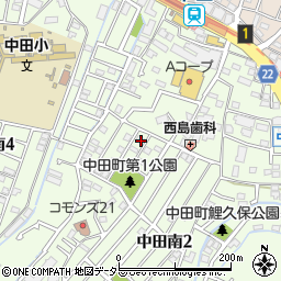 神奈川県横浜市泉区中田南3丁目周辺の地図
