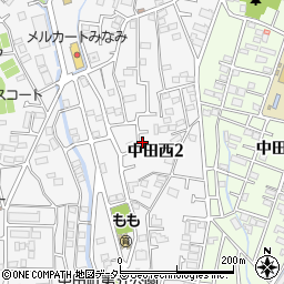 神奈川県横浜市泉区中田西2丁目周辺の地図