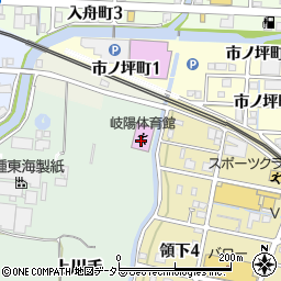 岐阜市役所　教育文化振興事業団周辺の地図