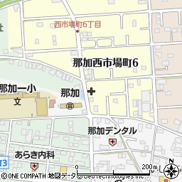 岐阜県各務原市那加西市場町6丁目132周辺の地図