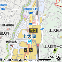 市営地下鉄　上大岡駅周辺の地図