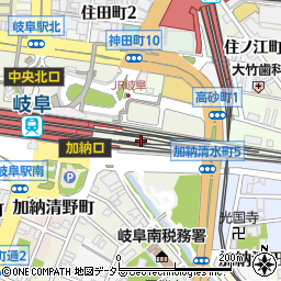 岐阜市　体育ルーム周辺の地図