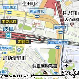 岐阜県赤十字血液センター　新岐阜献血ルーム周辺の地図