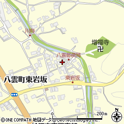 島根県松江市八雲町東岩坂223周辺の地図