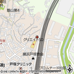 セブンイレブン横浜戸塚矢部町北店周辺の地図