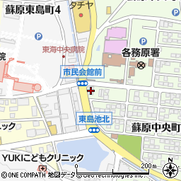 岐阜県各務原市蘇原中央町3丁目1周辺の地図