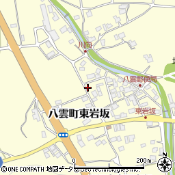 島根県松江市八雲町東岩坂214周辺の地図