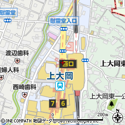 上大岡駅前周辺の地図