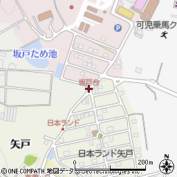 坂戸台周辺の地図