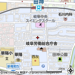 コーポ田神Ｆ館周辺の地図