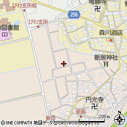 滋賀県長浜市新居町周辺の地図