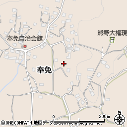 千葉県市原市奉免周辺の地図
