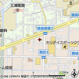 ローソン岐阜西荘店周辺の地図