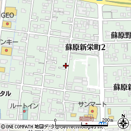 岐阜県各務原市蘇原新栄町周辺の地図
