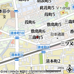 岐阜県岐阜市三歳町周辺の地図