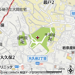 県戦没者慰霊堂周辺の地図