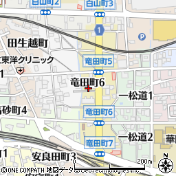 岐阜県岐阜市竜田町6丁目17周辺の地図