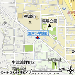 生津小前周辺の地図