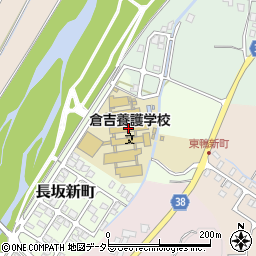 鳥取県立倉吉養護学校周辺の地図